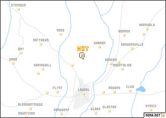 map of Hoy