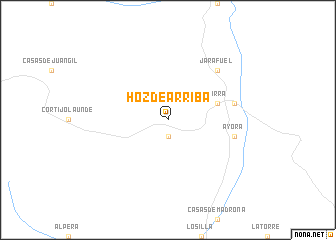map of Hoz de Arriba