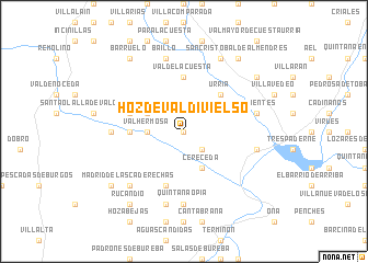 map of Hoz de Valdivielso