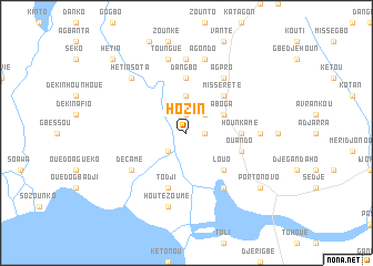map of Hozin