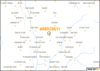 map of Hponzogyi