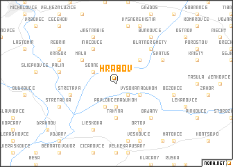 map of Hrabov