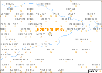 map of Hracholusky