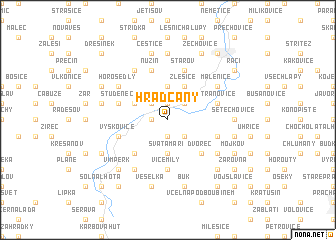 map of Hradčany