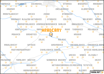 map of Hradčany