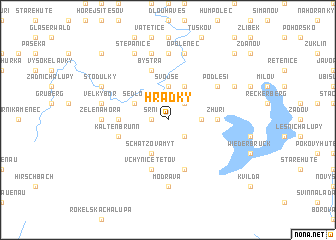map of Hrádky