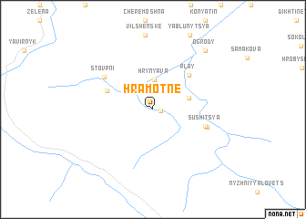 map of Hramotne