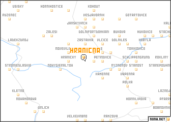 map of Hraničná