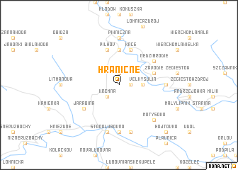 map of Hraničné