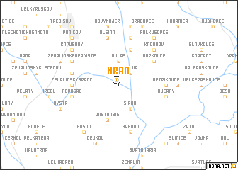 map of Hrań