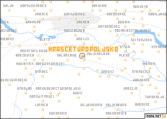 map of Hrašće Turopoljsko