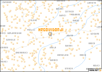 map of Hrgovi Donji