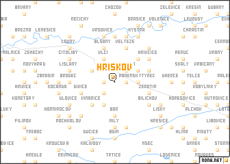 map of Hříškov