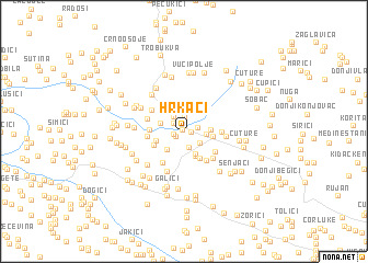 map of Hrkaći