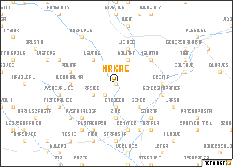 map of Hrkáč