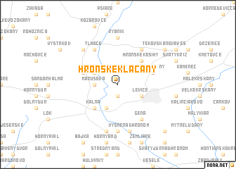 map of Hronské Kľačany