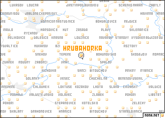 map of Hrubá Horka