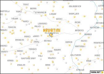 map of Hrvatini