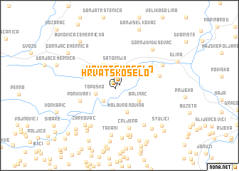 map of Hrvatsko Selo
