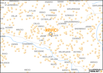 map of Hrvići