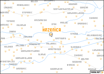 map of Hrženica