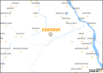 map of Hsai-mawn