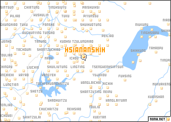 map of Hsia-nan-shih