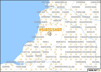 map of Hsiang-shan