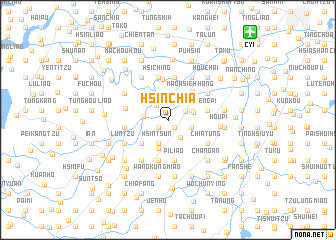 map of Hsin-chia