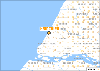 map of Hsin-chieh