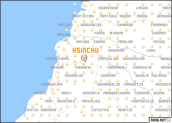 map of Hsin-chu
