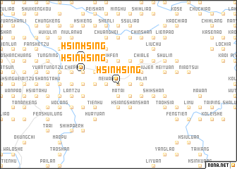 map of Hsin-hsing