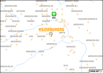 map of Hsinpawmöng
