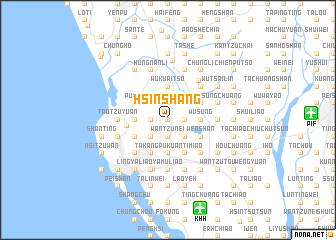 map of Hsin-shang