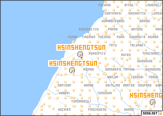 map of Hsin-sheng-ts\