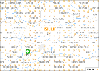 map of Hsiu-lin