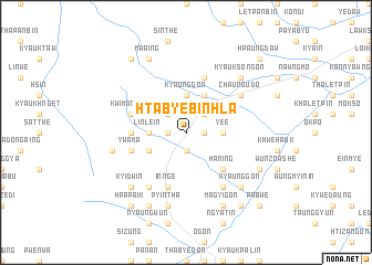 map of Htabyebinhla
