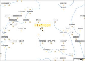 map of Htamngon