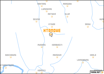 map of Htanowe