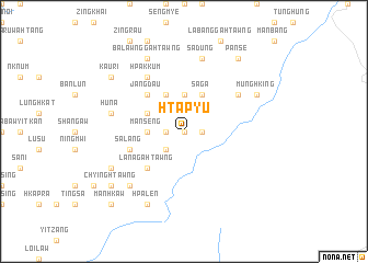 map of Htapyu