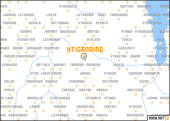 map of Htiganaing