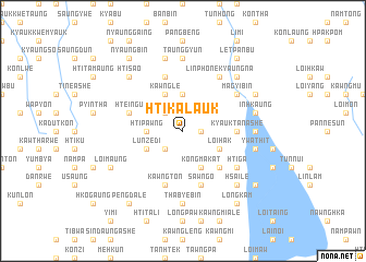 map of Htikalauk