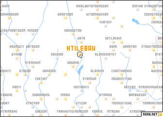 map of Htilebaw