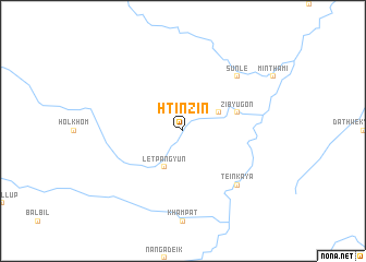map of Htinzin