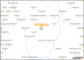 map of Htiwalwi