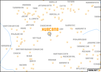 map of Huacaña