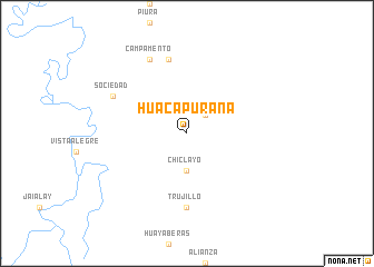 map of Huacapurana