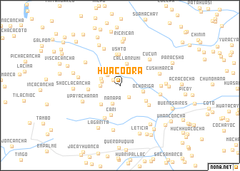 map of Huacoora