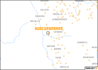 Airport Acura on Regional And 3d Topo Map Of Huacura Pampa  Peru