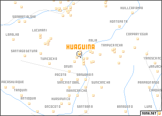 map of Huaguina